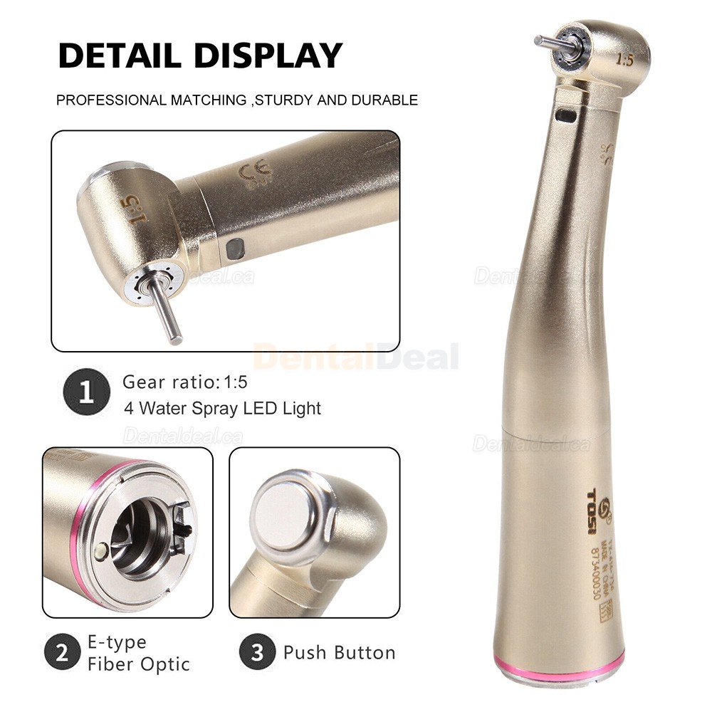 TOSI TX-414-734 Fiber Optic Dental 1:5 Contra Angle Mini head